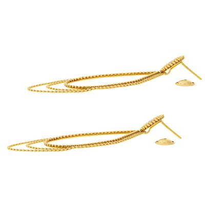 Imagen 2 del producto Aros Oro Amarillo 18kt Diamantes