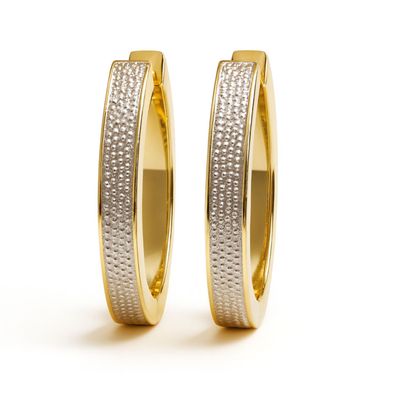 Aros Oro 18kt  Argolla Bicolor