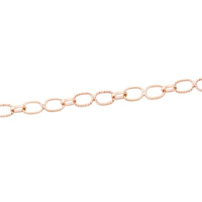 Imagen 2 del producto Pulsera Oro Miel 18kt Eslabon Torcido