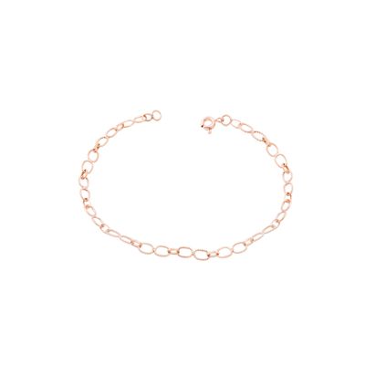 Pulsera Oro Miel 18kt Eslabon Torcido