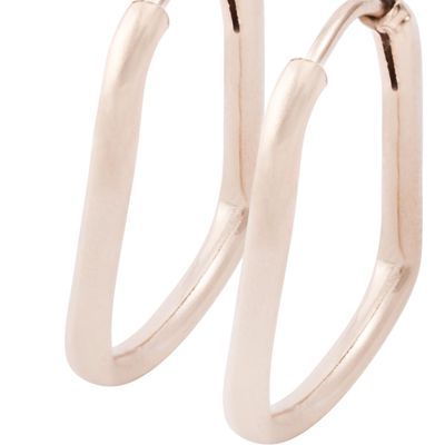 Imagen 2 del producto Aros Oro Miel 18kt Ovalo