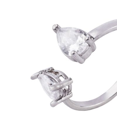 Imagen 2 del producto Anillo de Plata Esterlina 925 Doble Gota