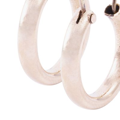 Imagen 2 del producto Aros Oro Miel 18kt Argolla Tubo 10mm