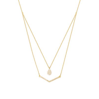 Collar de Oro Amarillo 18kt con Diamante 18puntos Corte Brillante SI/H