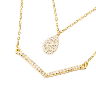 Imagen 2 del producto Collar de Oro Amarillo 18kt con Diamante 18puntos Corte Brillante SI/H