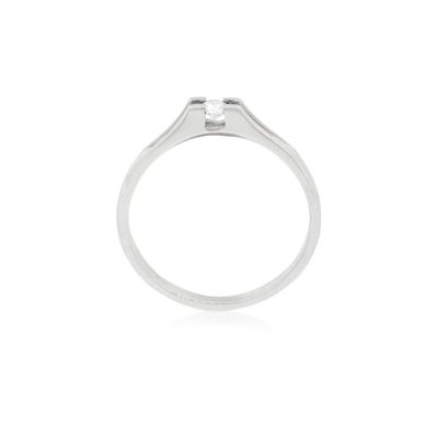 Imagen 2 del producto Anillo Compromiso Oro Blanco 18kt  Milán 1x14ptos Diamante