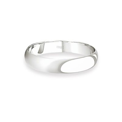 Imagen 2 del producto Argolla Matrimonio de Oro Blanco 18kt Inglés Rodas de 3,5mm