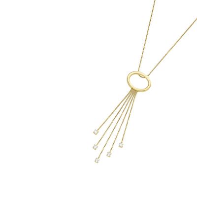 Imagen 2 del producto Collar Oro Amarillo 18kt Cascada Circonita