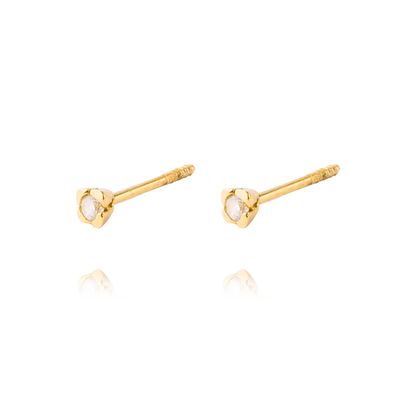 Imagen 2 del producto Aros de Oro 18kt Con Circon Circonita