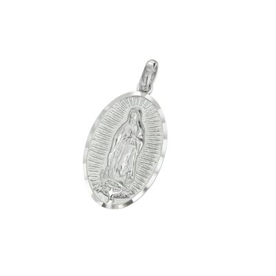 Colgante de Plata Esterlina 925 Virgen de Guadalupe 22X15MM