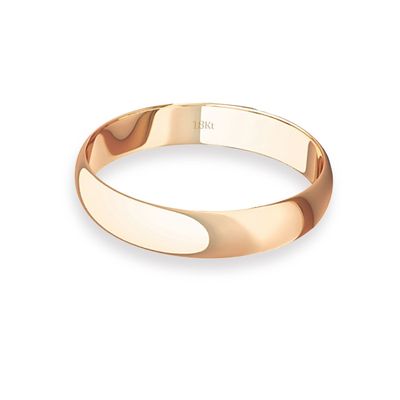 Imagen 2 del producto Argolla Matrimonio de Oro Miel 18kt Inglés Bari de 3,0mm