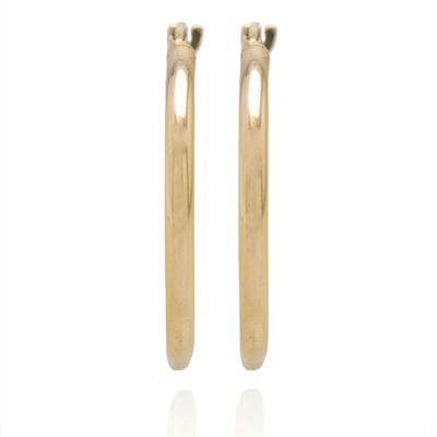 Imagen 2 del producto Aros de Oro 18kt Argollas Redondas tubulares 20mm