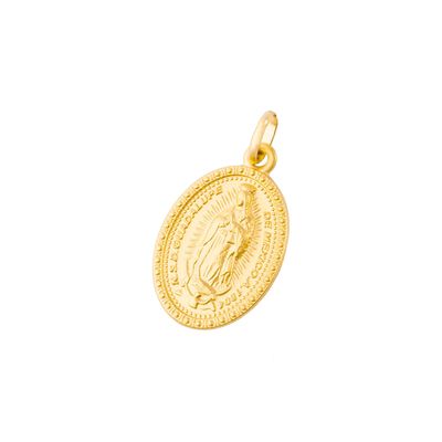 Colgante de Oro 18kt Virgen Guadalupe 18x14mm