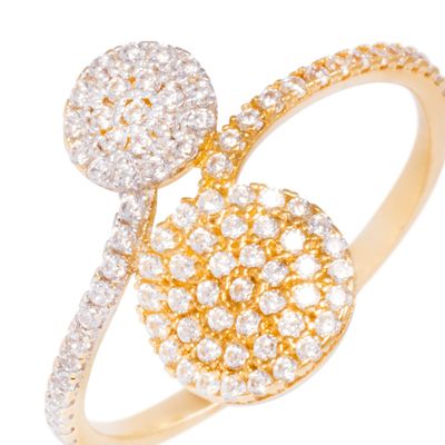 Imagen 2 del producto Anillo Oro Amarillo 18kt Círculos y Riel