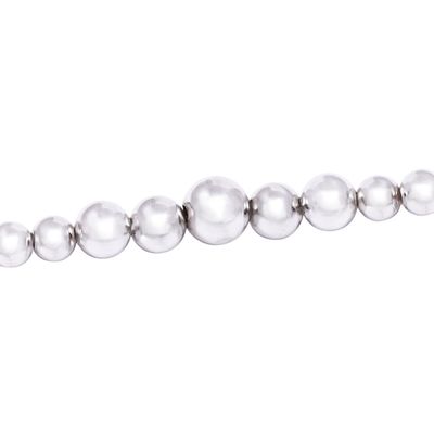 Imagen 2 del producto Pulsera de Plata Esterlina 925 Pelotitas Menor a Mayor