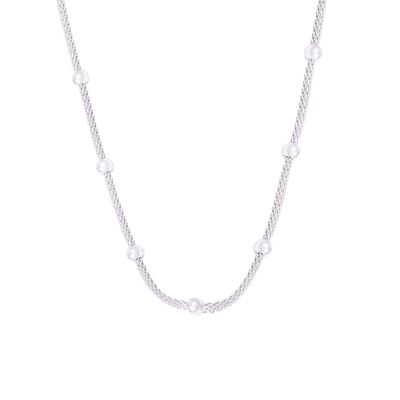 Imagen 2 del producto Cadena de Plata Esterlina 925 Diseño Serpiente con Esferas