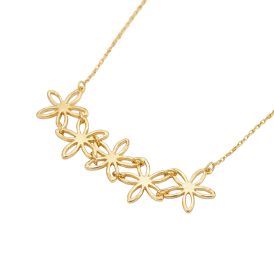 Imagen 2 del producto Collar Oro Amarillo 18kt Cinco Flores