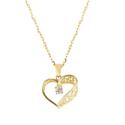 Imagen 2 del producto Colgante Oro Amarillo 18kt Corazón Relieve