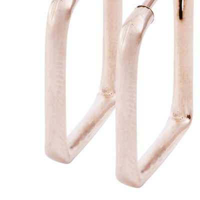 Imagen 2 del producto Aros Oro Miel de 18kt Cuadrado Pequeño