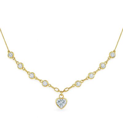 Imagen 1 del producto Collar Oro Amarillo 18Kt Corazón de Luz