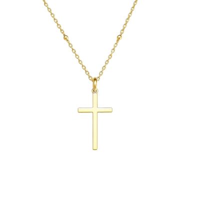 Collar Oro Amarillo 18kt Rosario Tricolor