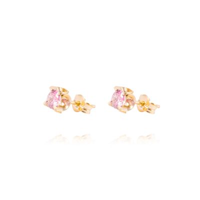 Aros de Oro 18kt Rosa Francia 4MM
