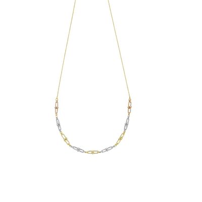 Imagen 2 del producto Collar Oro Amarillo 18kt Candados Tricolor