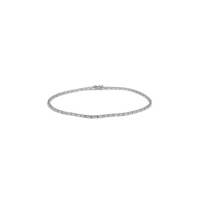 Pulsera Oro Blanco 18kt Diamantes 1,0 Qts