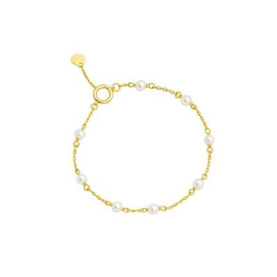 Pulsera Oro Amarillo 18kt Perlas Cultivadas 3,5MM