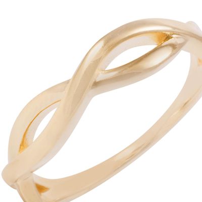 Imagen 2 del producto Anillo de Plata Esterlina Entrelazado Revestido en Oro 18kt