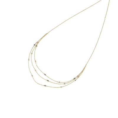 Imagen 2 del producto Collar Oro Amarillo 18kt Tres Cadenas