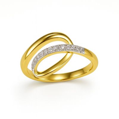 Imagen 2 del producto Anillo Oro Amarillo 18kt Diamantes 7Pts