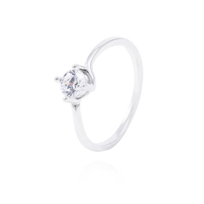 Imagen 1 del producto Anillo Plata Esterlina Solitario Cuatro Grifas y Circonita