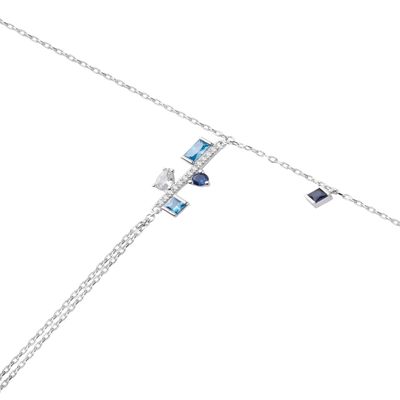 Imagen 2 del producto Pulsera de Plata Esterlina 925 Anillo Piedras