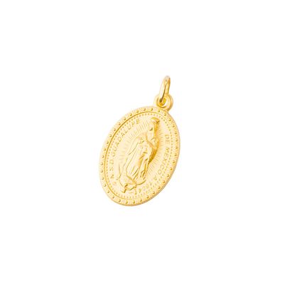 Colgante de Oro 18kt Virgen Guadalupe 20x15mm