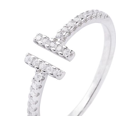 Imagen 2 del producto Anillo de Plata Esterlina 925 Abierto Circon