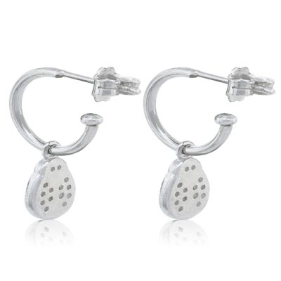 Imagen 2 del producto Aros de Plata Esterlina 925 Chinita Circonita