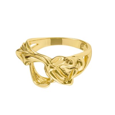 Imagen 2 del producto Anillo de Plata Esterlina 925 Formas revestido en Oro 18kt