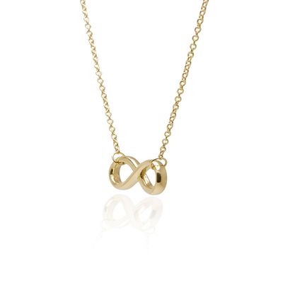 Imagen 2 del producto Collar de Oro 18kt Infinito Liso