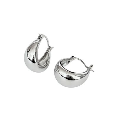 Aros de Plata Esterlina 925 Argollas Bote
