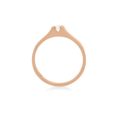 Imagen 2 del producto Anillo Compromiso Oro Rosado 18kt  Nantes 1x3ptos Diamante