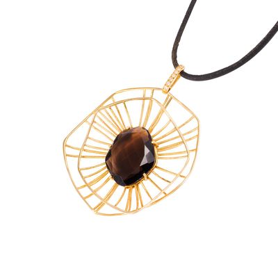 Imagen 2 del producto Collar Oro Amarillo 18kt Diamante 7x0,5 Pts Quarzo