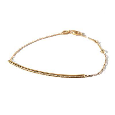 Pulsera Oro Miel 18kt Diamantes 27 Pts | Danielle Costantini
