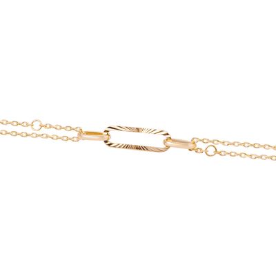 Imagen 2 del producto Pulsera de Oro 18kt Eslabón Satinado