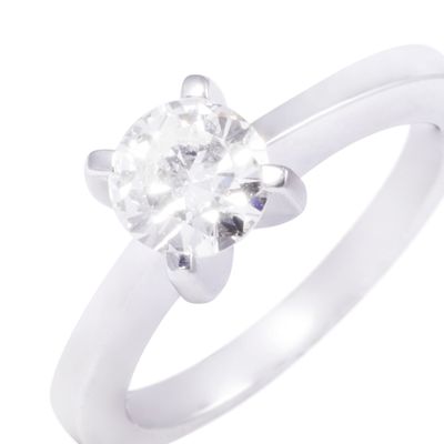Imagen 2 del producto Anillo Compromiso Oro Blanco 18kt Diamante Solitario 90pts