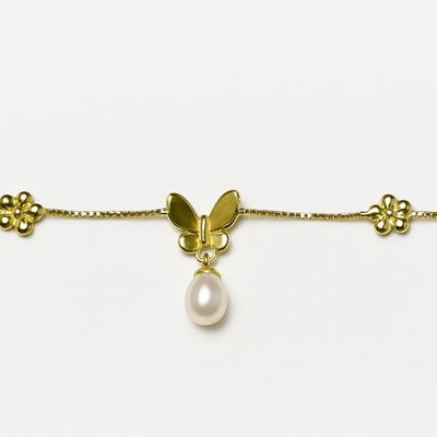 Imagen 2 del producto Pulsera Oro Amarillo 18Kt Mariposa