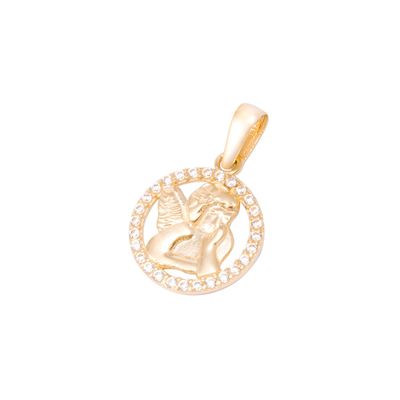 Colgante de Oro de 18kt Circonitas Angel