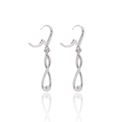 Imagen 2 del producto Aros Oro Blanco 18kt Diamantes 70 Pts | Danielle Costantini