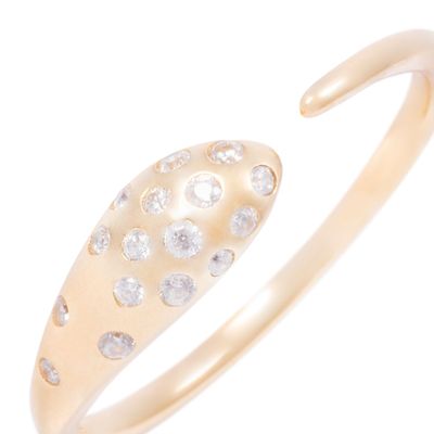 Imagen 2 del producto Anillo de Oro de 18kt Serpiente Circonitas