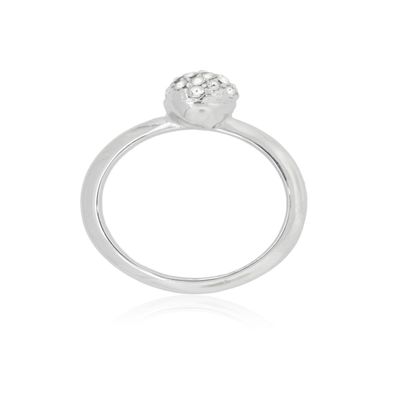 Imagen 2 del producto Anillo de Plata Esterlina 925 Boton Circon